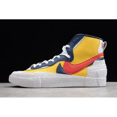 Nike Blazer Mid Sarı / Mavi / Kırmızı Kaykay Ayakkabı Türkiye - 2L3VJ95U